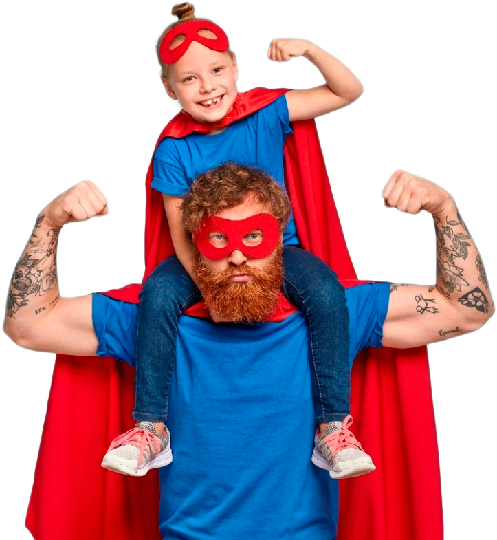 Familia ahorrando con BuscoAhorro